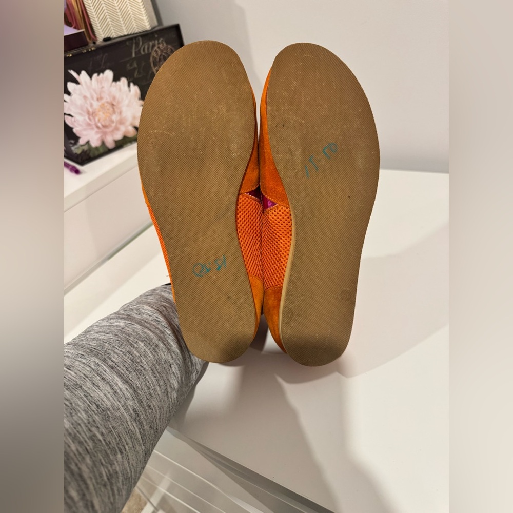 Versus Versace  orange floral sneakers - Picture 11 of 12